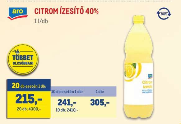 aro CITROM ÍZESÍTŐ 40%