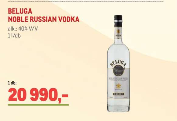 BELUGA NOBLE RUSSIAN VODKA