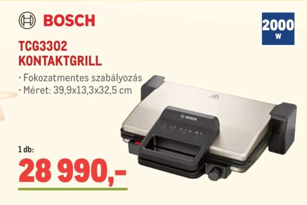 BOSCH TCG3302 KONTAKTGRILL