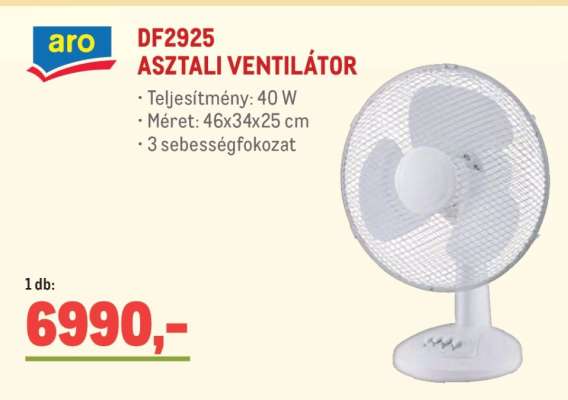 aro DF2925 ASZTALI VENTILÁTOR