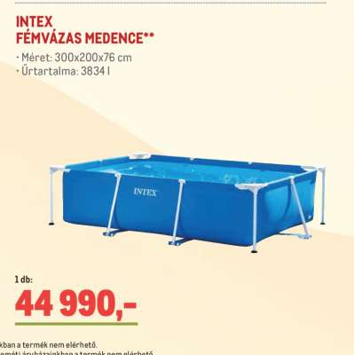 INTEX FÉMVÁZAS MEDENCE