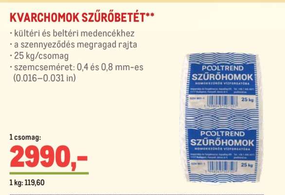POOLTREND SZŰRŐHOMOK