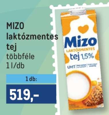 Mizo Laktózmentes Tej