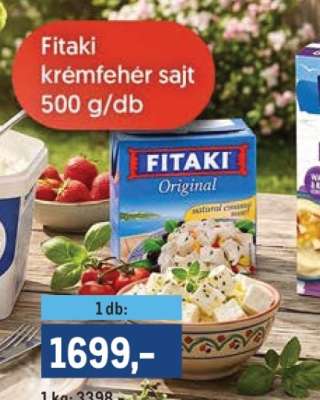 Fitaki krémfehér sajt