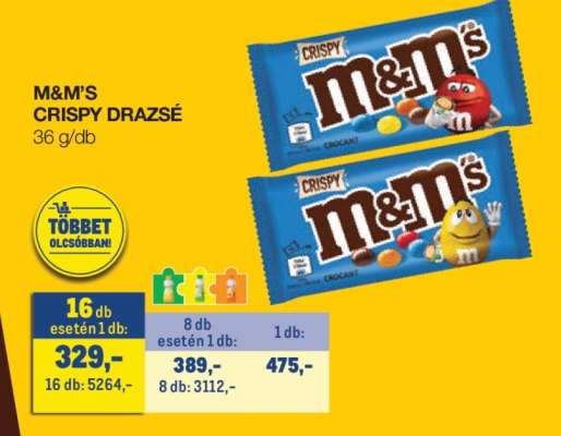 M&M'S CRISPY DRAZSÉ