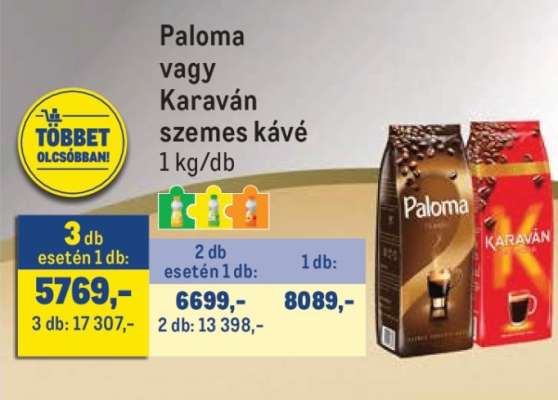 Paloma vagy Karaván szemes kávé