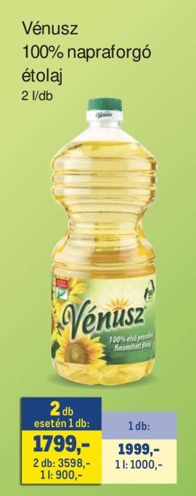 Vénusz 100% napraforgó-étolaj