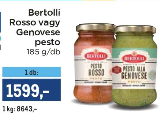 Bertolli Rosso vagy Genovese pesto