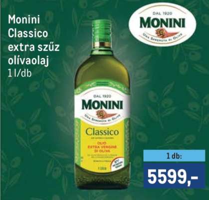 MONINI CLASSICO EXTRA SZŰZ OLÍVAOLAJ