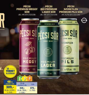 PÉCSI PRÉMIUM MEGGY SÖR