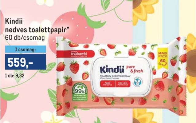 Kindii nedves toalettpapír