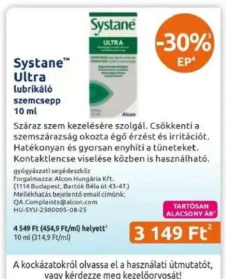 Systane Ultra lubrikáló szemcsepp 10 ml