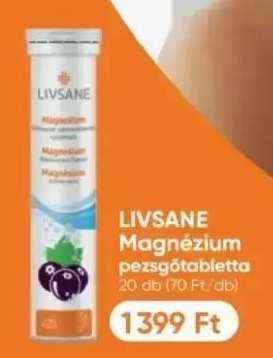 LIVSANE Magnézium pezsgőtabletta