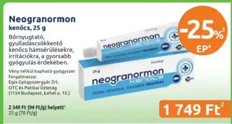 Neogranormon kenőcs, 25 g