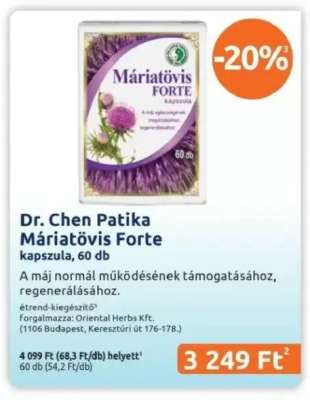 Dr. Chen Patika Máriatövis Forte