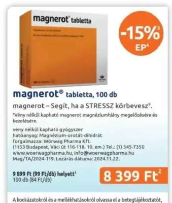 magneRot tabletta, 100 db
