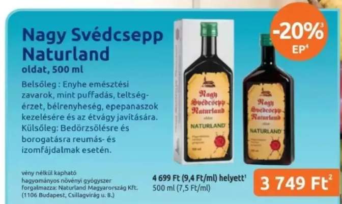 Nagy Svédcsepp Naturland