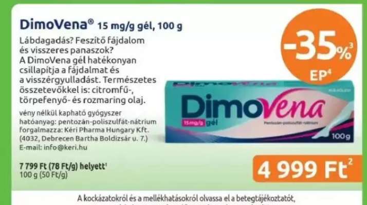 DimoVena® 15 mg/g gél, 100 g