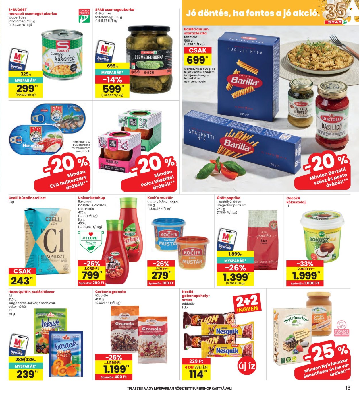INTERSPAR akciós újságok - 2026.06.11 - 2026.06.17. Oldal 13