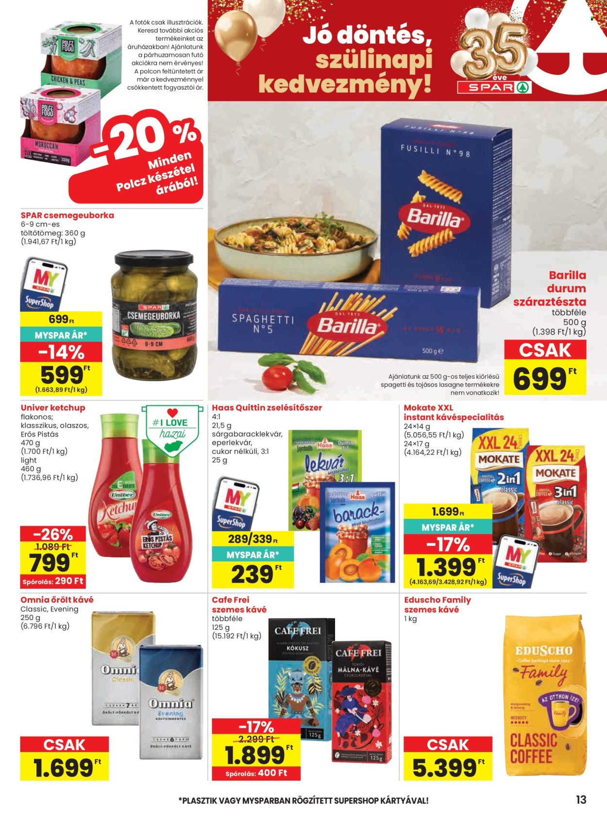 SPAR akciós újságok - 2026.06.11 - 2026.06.17. Oldal 13