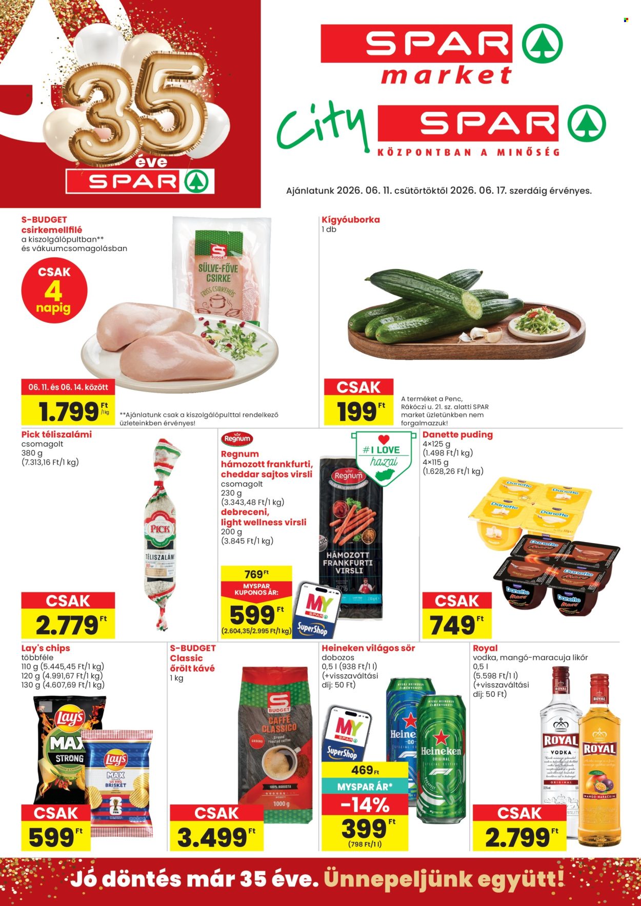 SPAR akciós újságok - 2026.06.11 - 2026.06.17. Oldal 1