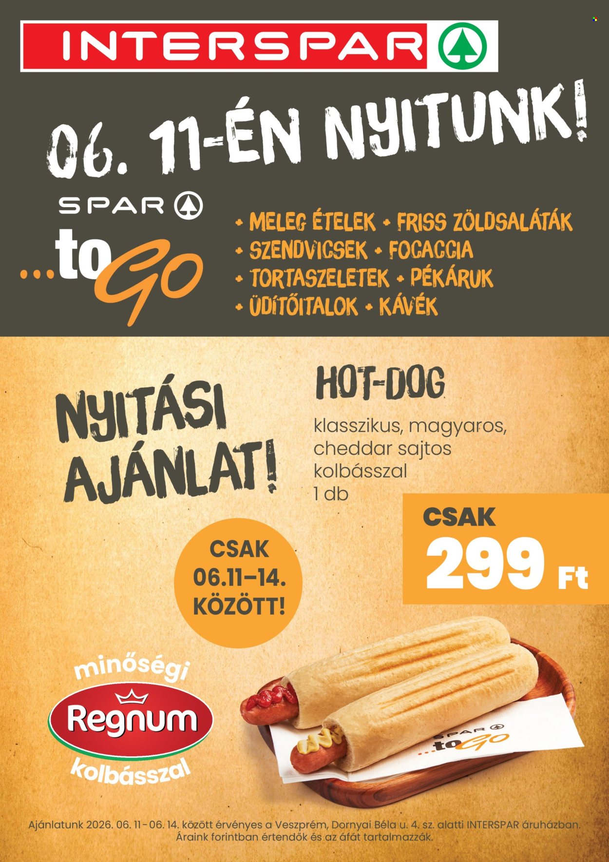 INTERSPAR akciós újságok - 2026.06.11 - 2026.08.31. Oldal 1
