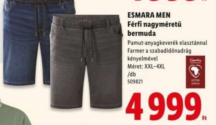 ESMARA MEN Férfi nagyméretű bermuda