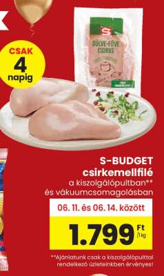 S-BUDGET csirkemellfilé