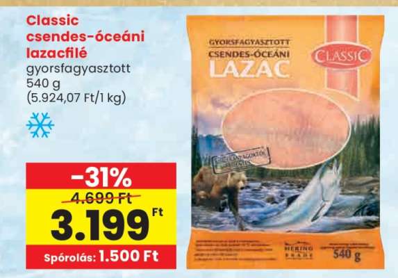 CLASSIC CSENDES-ÓCEÁNI LAZACFILÉ