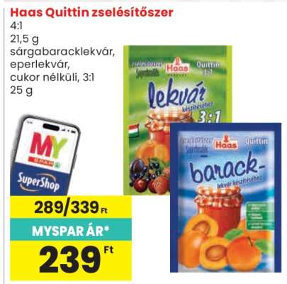 Haas Quittin zselésítő