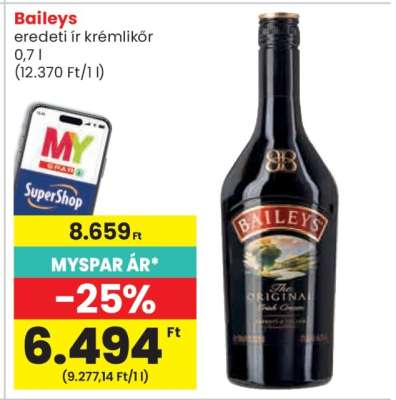 Baileys eredeti ír krémlikőr