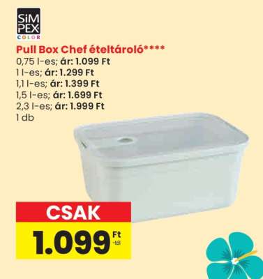 Pull Box Chef ételtároló