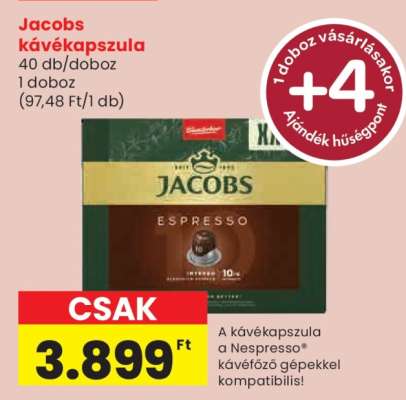 Jacobs kávékapszula
