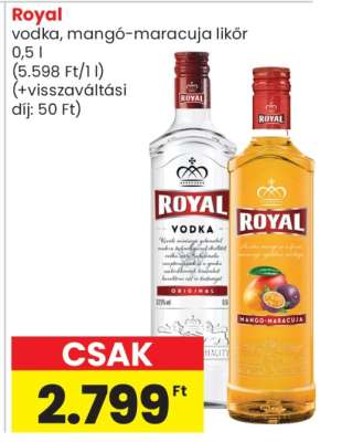 Royal Vodka, Mangó-Maracuja Likőr