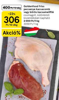 Goldenfood friss pecsenye kacsacomb vagy bőrös kacsamellfilé