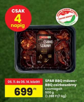 SPAR BBQ mézes-BBQ csirkeszárny