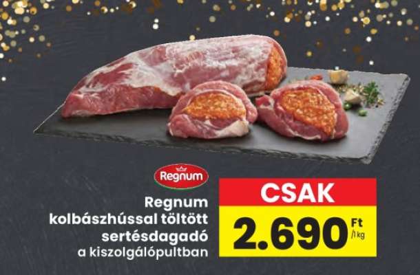 Regnum kolbászhússal töltött sertésdagadó
