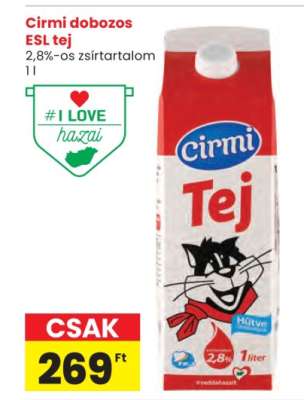Cirmi dobozos ESL tej