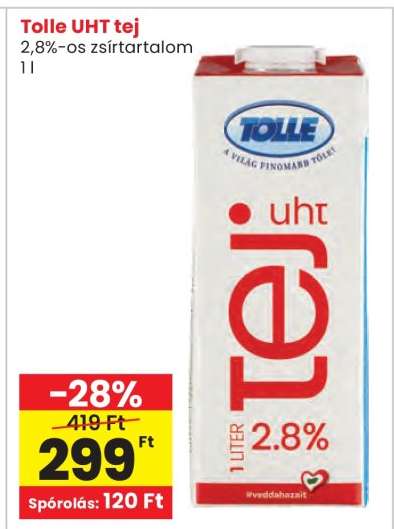 TOLLE UHT tej
