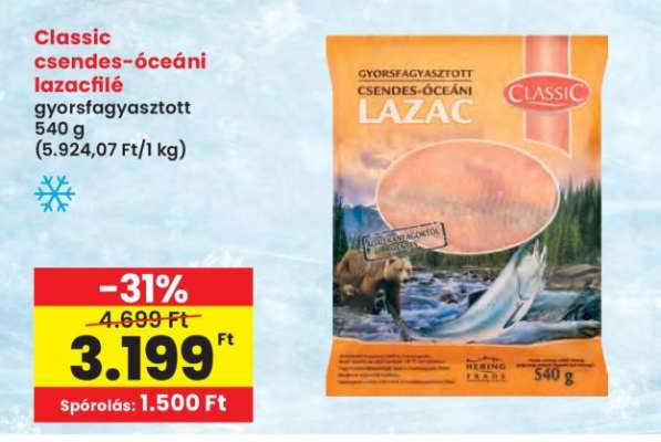 CLASSIC CSENDES-ÓCEÁNI LAZACFILÉ