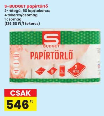 S-BUDGET papírtörlő