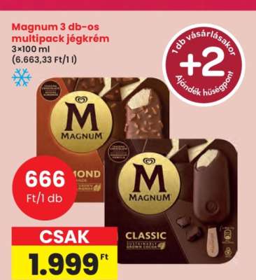 Magnum 3 db-os multipack jégkrém