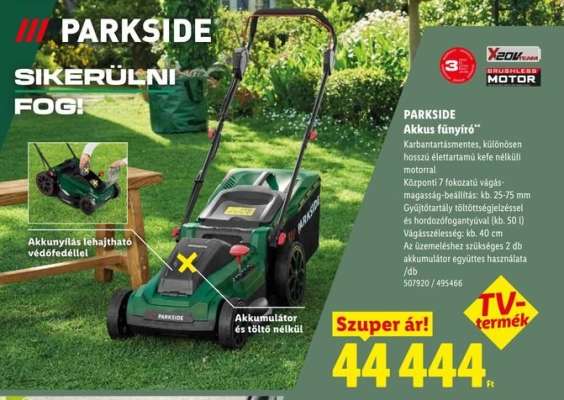 PARKSIDE Akkus fűnyíró