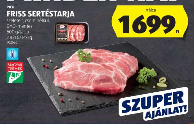 Friss sertéstarja