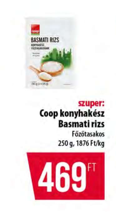 Coop konyhakész Basmati rizs