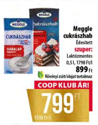 Meggle cukrászhab