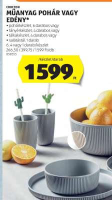 CROFTON Műanyag pohár vagy edény