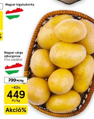 Magyar sárga újburgonya