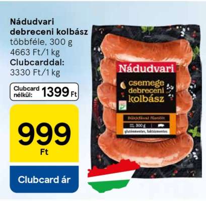 Nádudvari debreceni kolbász
