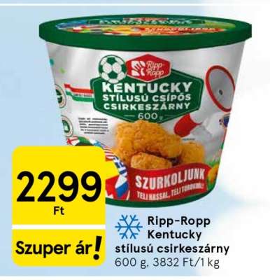Ripp-Ropp Kentucky stílusú csirkeszárny